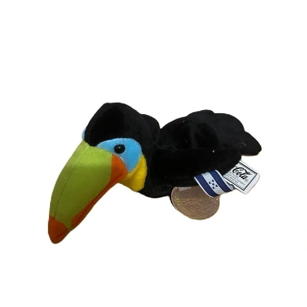 Vintage Coca Cola Toucan Bird Plush Beanie Baby NEW